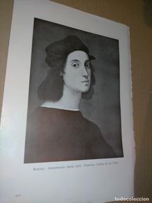 Arte: LAMINA HOJA HUECOGRABADO - RAFAEL AUTORETRATO